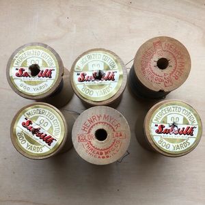 Vintage Henry Myer Wood Thread Spools